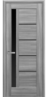 МЕЖКОМНАТНЫЕ ДВЕРИ Ностра Грета с черным стеклом